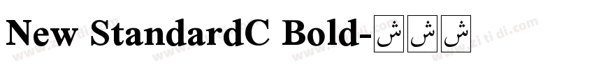 New StandardC Bold字体转换